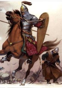 Богатый воин и ополченец Киевской Руси