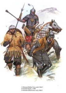 Пехотинец ЯЯ, кавалерист Сипаха, знатный тяжеловооружённый оттоманский воин