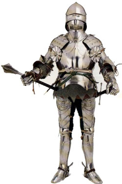 Одевают рыцаря