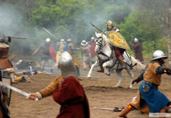 Русский витязь на скаку