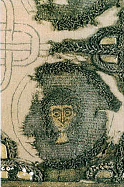 золотая ткань - данные раскопок