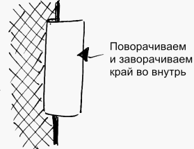 заворачиваем край во внутрь