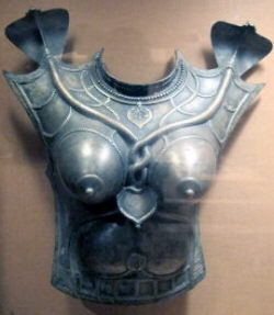 кираса с женской грудью