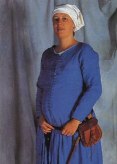 средевековый женский костюм