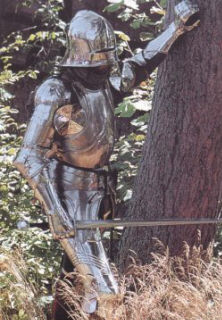 полный латный германский доспех