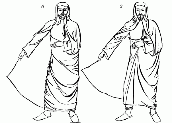 одевание бурнуса