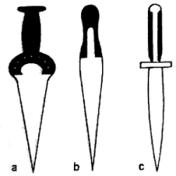 креплении рукоятки кинжала