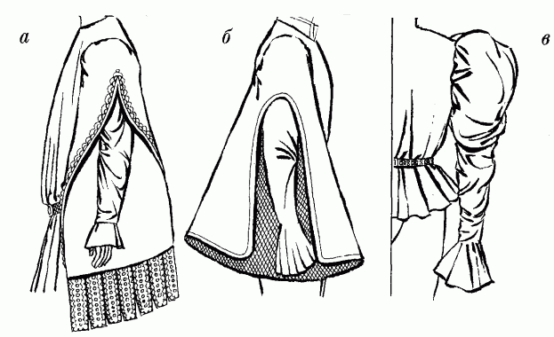 рукава чоловічого одягу 14-15 ст