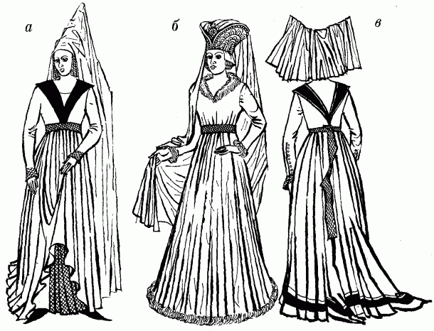 франко-бургундське плаття 15 ст