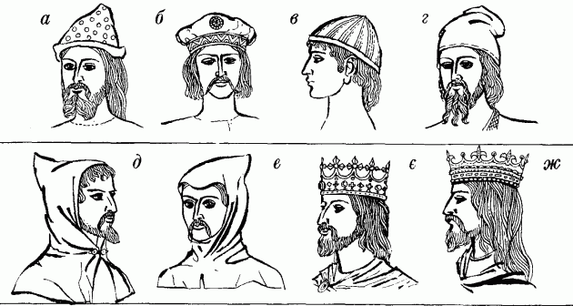 чоловічі головні убори раннього середньовічча