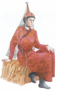 реконструкция костюма монголки