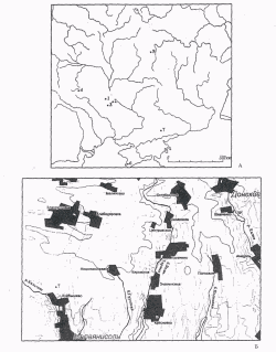 карта находок шлемов с личинами