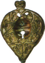 бляха со збруи лошади