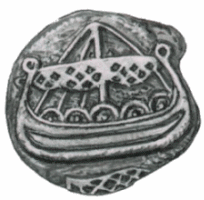 монета драккар