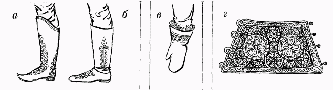 Російські чоботи і рукавиці, заруків'я