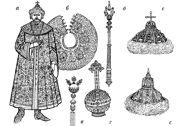 орнат - парадний одяг великих князів та царів 14-17 ст