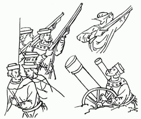 пищальники в миниаюрах