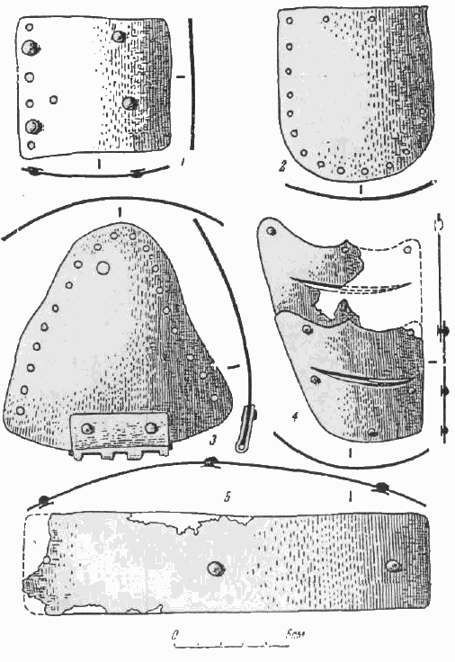 русский доспех пластины Псков и Новгород по Медведеву