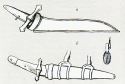 кижал лезвием вверх