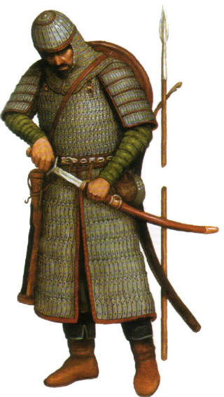 Тяжеловооруженный тюркский воин