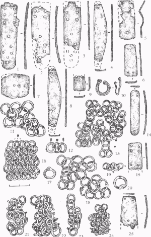 кольчуга и пластинки ламелляра