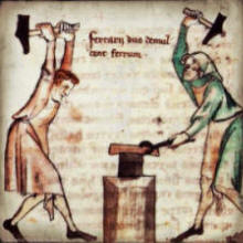 кузнецы за работой