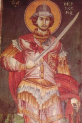 святой Меркурий с саблей