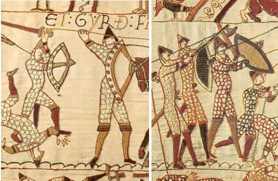 круглые щиты на Гобелене из Байе