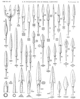 наконечники стрел 14 в.