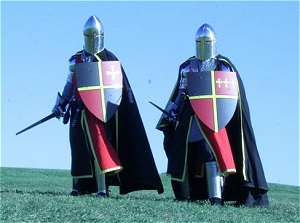 рыцари со щитами