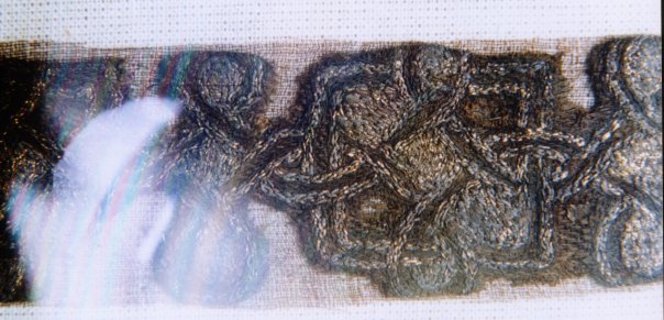 ткань из раскопок