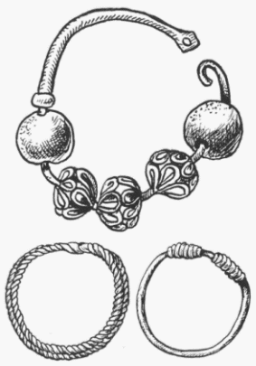 Украшение Волынян - височная подвеска Луцк. Височные украшения. Стрижавка. Коростень