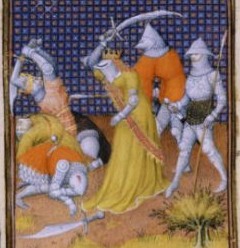 фальшион с ножнами