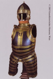 Доспехи польского короля Стефана Батория, втор. пол. 16 века. Музей Kunstistoriches в Вене. Австрия.