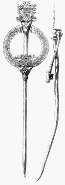 фибула с длинной иглой