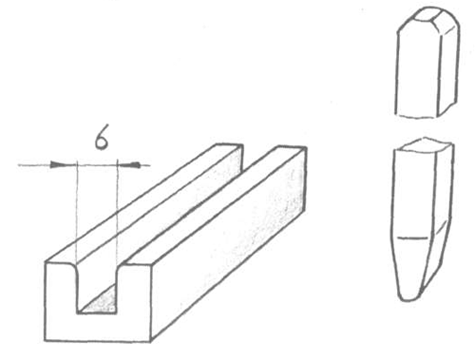 оправка с закруглеными внутренними кромками