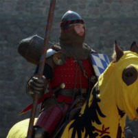 топфхельм на плече