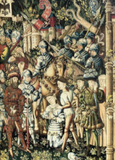 Рыцари вооруженные, облаченные в латы