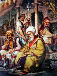 Амедео Прециози - 'В турецкой кофейне' картина