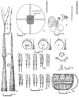 наконечники половецких копий и стрел