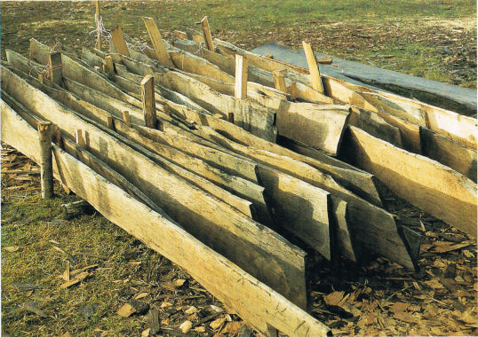 заготовленные выструганые доски