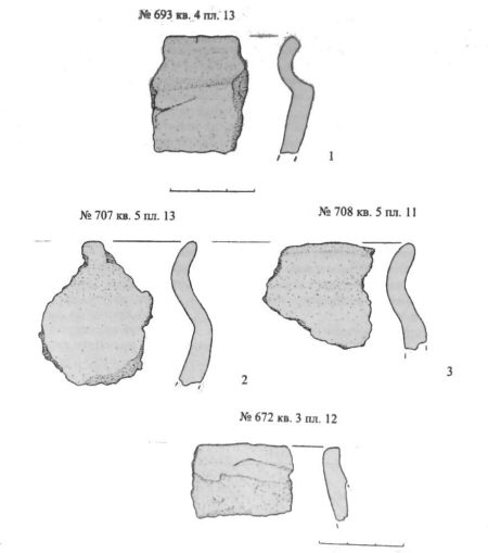 горшки из раскопок