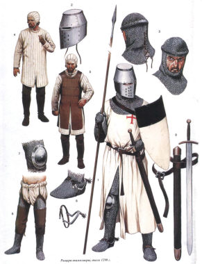 экипировка рыцаря-тамплиера