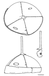 Шлем найденный в устье р. Сымылты, Алтай