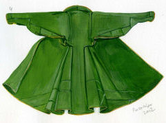 Кунтуш конца XVII века. Реконструкция и рис. С.И. Шаменкова. 