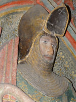 рыцарь Рудольф фон Заксенхаузен, бацинет с забралом