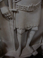 Рыцарский пояс + латные ноги, вторая половина 14 века