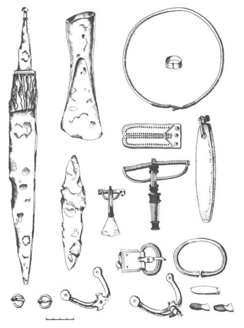 Инвентарь погр. № 50 могильника Плинкайгалис