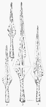 Наконечники копий варианта ІБ: