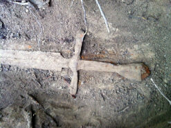 Находка рыцарского меча конца 14 - нач. 15 века